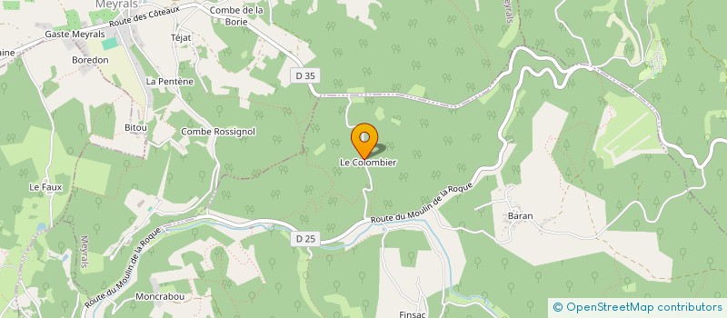localisation de l'entreprise LE PIGENLIS à CASTELS ET BEZENAC