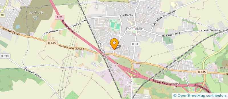 localisation de l'entreprise LE PIGEON DE FER  ESCAUDAIN