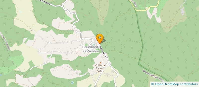 localisation de l'entreprise LE PIGEONNIER à BAUDINARD-SUR-VERDON