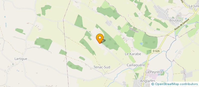 localisation de l'entreprise LE PIGEONNIER  LARTIGUE