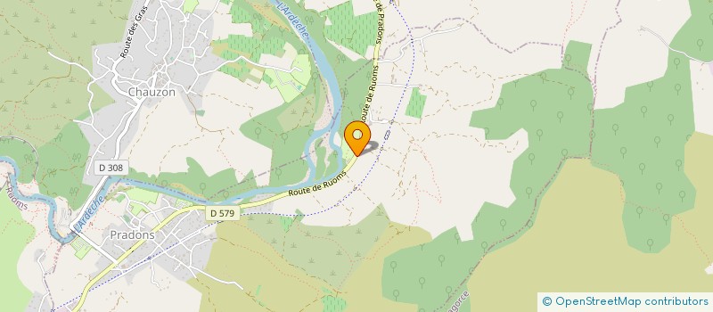 localisation de l'entreprise LE PIGEONNIER  PRADONS