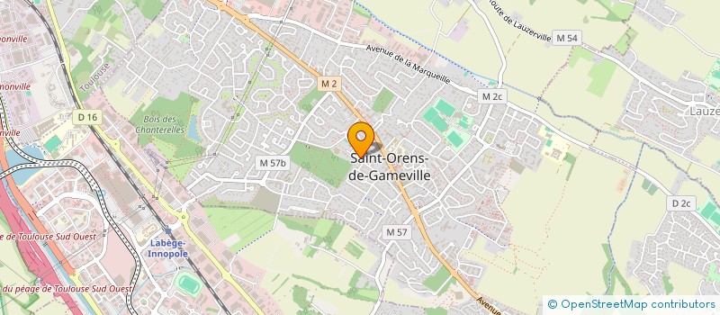 localisation de l'entreprise LE PIGEONNIER  SAINT-ORENS-DE-GAMEVILLE