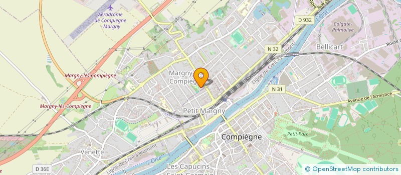 localisation de l'entreprise LE PIGEONNIER  MARGNY-LES-COMPIEGNE