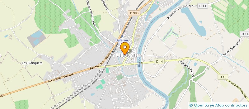 localisation de l'entreprise LE PIGEONNIER DE CECILE à LISLE-SUR-TARN