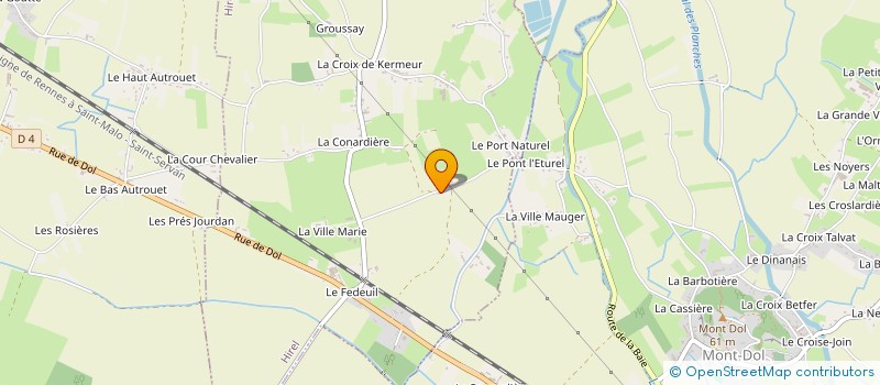 localisation de l'entreprise LE PIGNON BLANC à HIREL