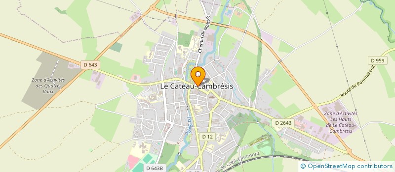 localisation de l'entreprise LE PIMENT BLEU  LE CATEAU-CAMBRESIS