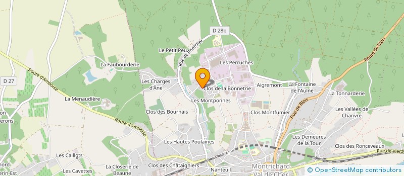 localisation de l'entreprise LE PIMENT DE LA VIE  MONTRICHARD VAL DE CHER