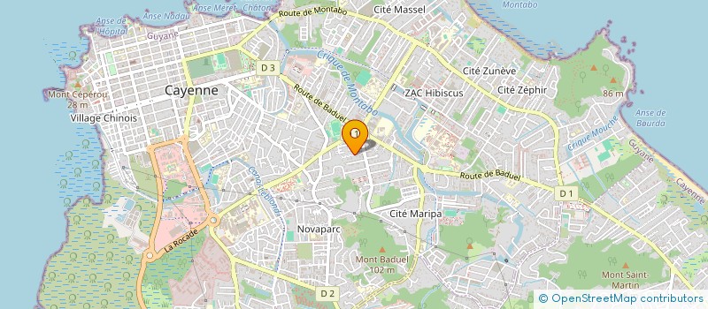 localisation de l'entreprise LE PIN  CAYENNE