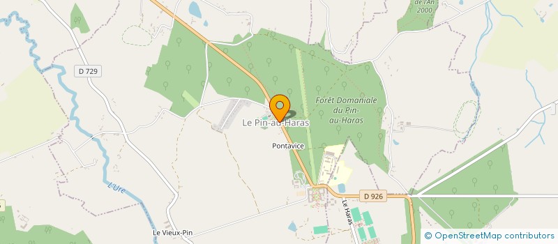 localisation de l'entreprise LE PIN ARGENTE à LE PIN-AU-HARAS