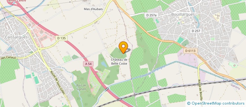 localisation de l'entreprise LE PIN BLEU  CAISSARGUES