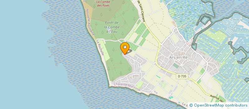 localisation de l'entreprise LE PIN MARITIME  ARS-EN-RE