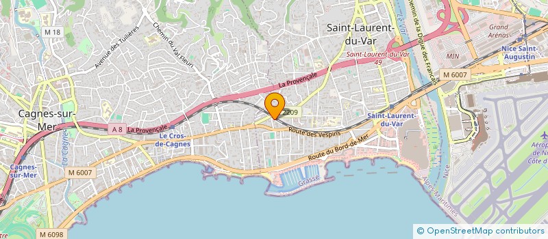 localisation de l'entreprise LE PIN PARASOL à SAINT-LAURENT-DU-VAR
