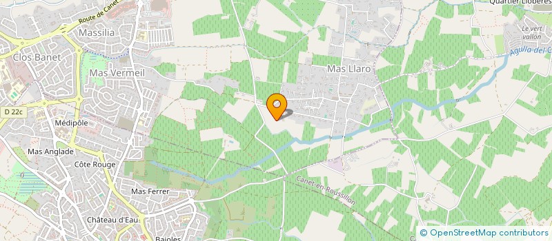 localisation de l'entreprise LE PIN PARASOL  PERPIGNAN