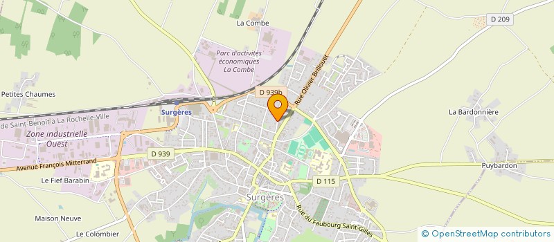 localisation de l'entreprise LE PIN PARASOL  SURGERES