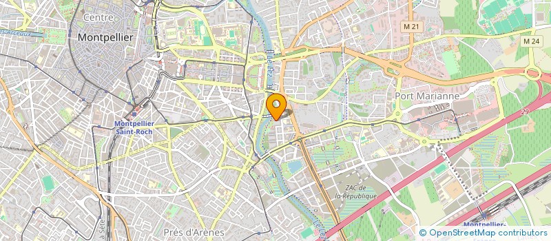 localisation de l'entreprise LE PINACLE à MONTPELLIER
