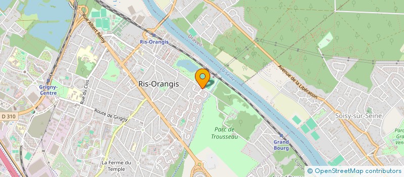 localisation de l'entreprise LE PINCEAU DE PLUME à RIS-ORANGIS