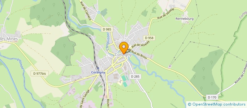 localisation de l'entreprise LE PING CORBIGEOIS  CORBIGNY