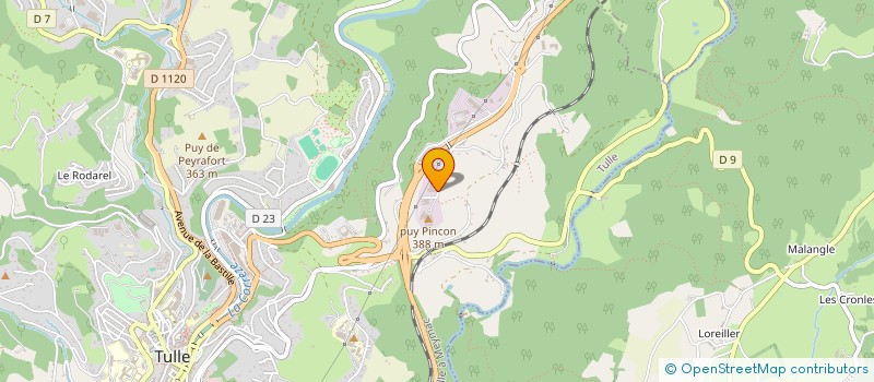 localisation de l'entreprise LE PINSON  TULLE