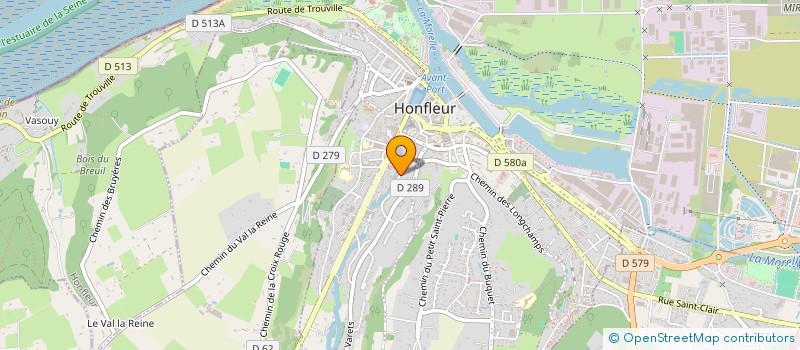 localisation de l'entreprise LE PION DE NORMANDIE  HONFLEUR