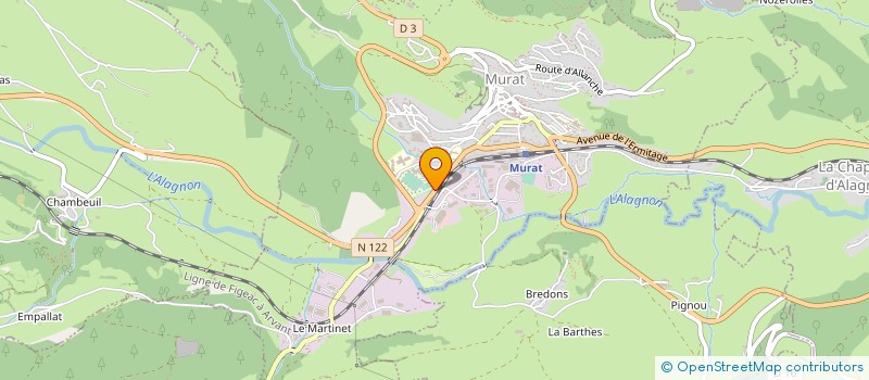 localisation de l'entreprise LE PION DU CANTAL à MURAT
