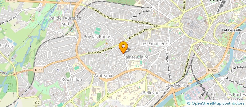 localisation de l'entreprise LE PIOZOU à LIMOGES