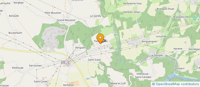 localisation de l'entreprise LE PIPEC à CAUDAN