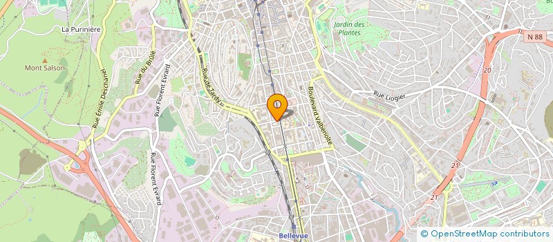 localisation de l'entreprise LE PIRANDELLO  SAINT-ETIENNE