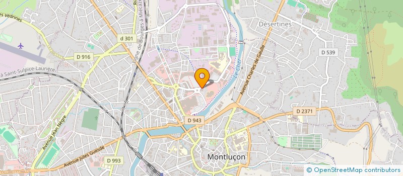 localisation de l'entreprise LE PIRATE à MONTLUCON