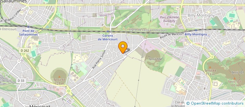 localisation de l'entreprise LE PIRTKING  MERICOURT