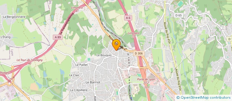 localisation de l'entreprise LE PISCIS  DARDILLY