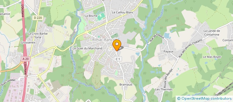 localisation de l'entreprise LE PISE NOIR  RILHAC-RANCON