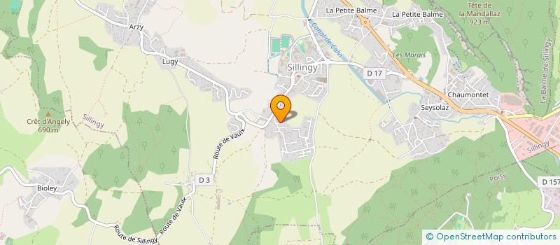 localisation de l'entreprise LE PISSENLIT  SILLINGY