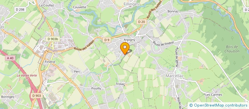 localisation de l'entreprise LE PISTOU  FILLINGES