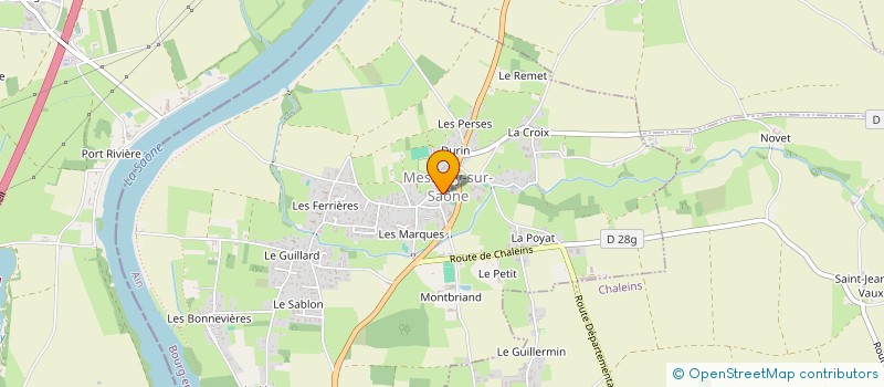 localisation de l'entreprise LE PIT STOP à MESSIMY-SUR-SAONE