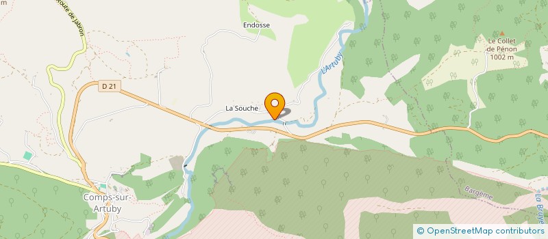 localisation de l'entreprise LE PITCHOUNS DU BROUIS à LA BASTIDE