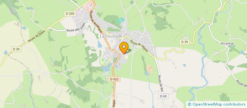 localisation de l'entreprise LE PIVERT  LA FOUILLADE