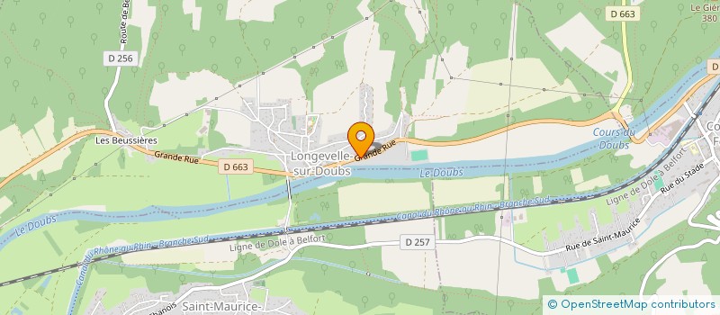 localisation de l'entreprise LE PIZZ' BAR  LONGEVELLE-SUR-DOUBS