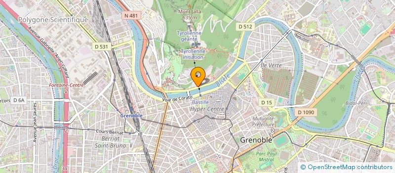 localisation de l'entreprise LE PIZZAOILLO à GRENOBLE