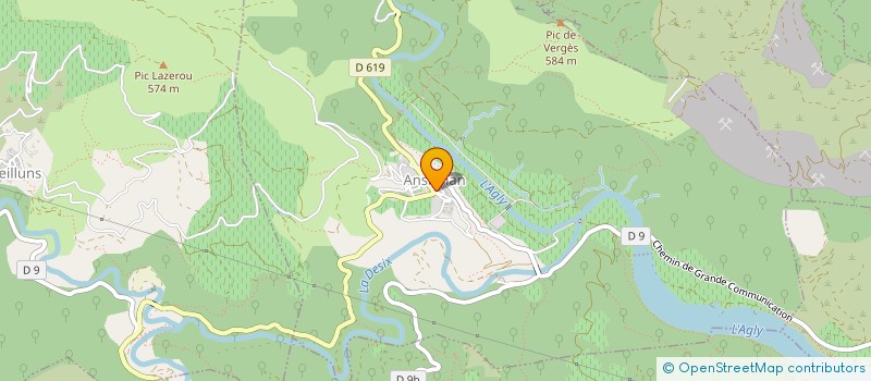 localisation de l'entreprise LE PLACARD OUBLIE  SAINT-PAUL-DE-FENOUILLET