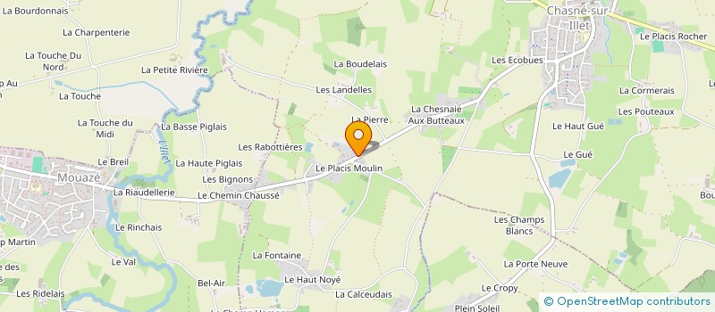 localisation de l'entreprise LE PLACIS MOULIN  CHASNE-SUR-ILLET