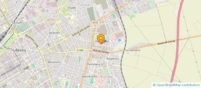 localisation de l'entreprise LE PLAFOND CHAMPENOIS  REIMS