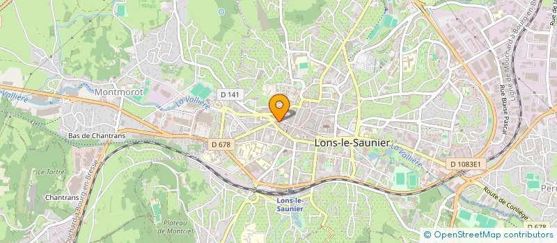 localisation de l'entreprise LE PLAISIR D'OFFRIR à LONS-LE-SAUNIER