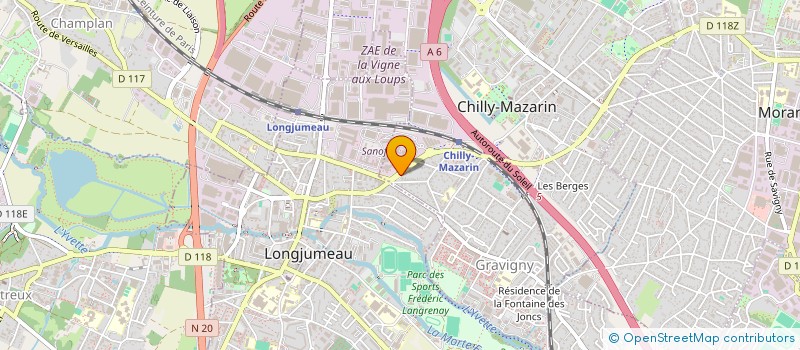 localisation de l'entreprise LE PLAISIR DU FRAIS à CHILLY-MAZARIN
