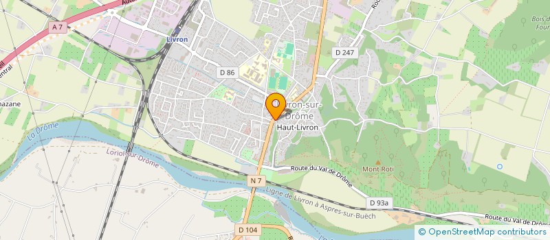 localisation de l'entreprise LE PLAISIR DU POTAGER  LIVRON-SUR-DROME