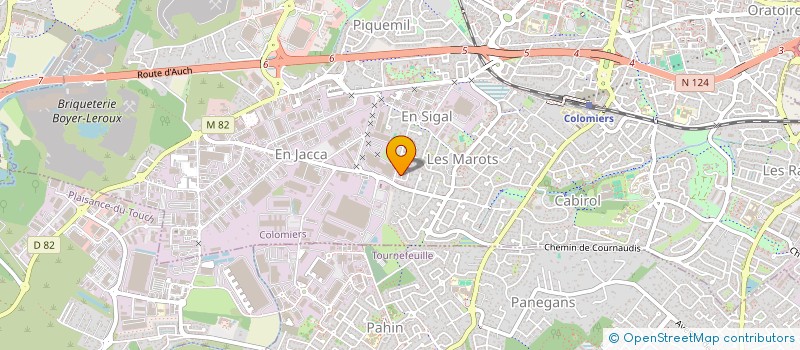 localisation de l'entreprise LE PLAISIR EST DANS L'ASSIETTE à COLOMIERS