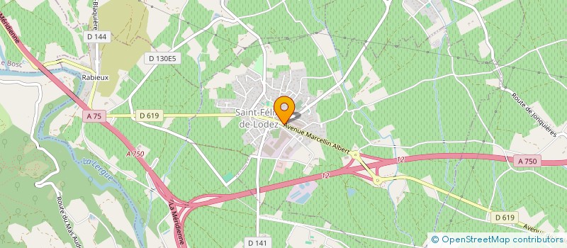 localisation de l'entreprise LE PLAN DE L'HOMME  SAINT-FELIX-DE-LODEZ