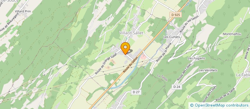 localisation de l'entreprise LE PLAN DE VICKIE  VILLARD-SALLET