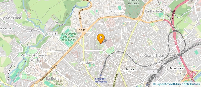 localisation de l'entreprise LE PLAN NEUF à LIMOGES