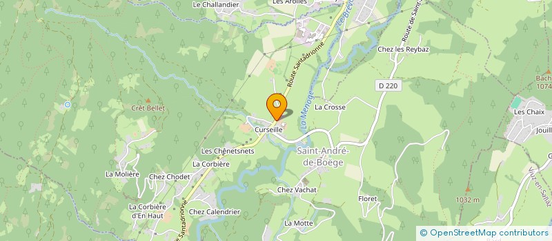 localisation de l'entreprise LE PLANE à SAINT-ANDRE-DE-BOEGE