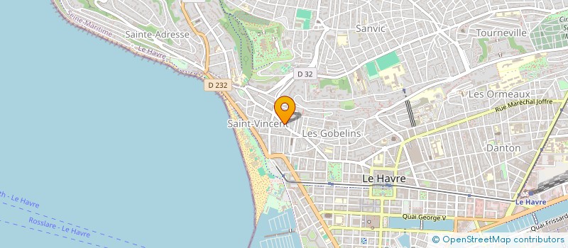 localisation de l'entreprise LE PLANISPHERE à LE HAVRE